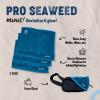 FACESOFT Mini PRO Seaweed Towels - Soft and Absorbent Cotton Exercise Towel - No Synthetic Microfibers or Plastics - Gym Towels for Sweat - 3 Pc view 2