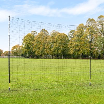 Stop That Ball Pro Socketed Ball Stop Net & Posts | Multi-Sport Removable Net Systems - Choose Your Own Size & Net Type! (Soccer, 16ft x 20ft)