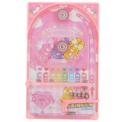 Kids Pinball Game Improve Hand Eye Coordination Children Pinball Race Toy with Bracket (Pink)