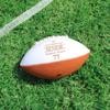 MYETCHEY Personalized 12" Leather Football | Custom Engraved Football Team Gift | Coach Gift, Trophy, Award | Large Size | Helmet Design, Number 9 view 2