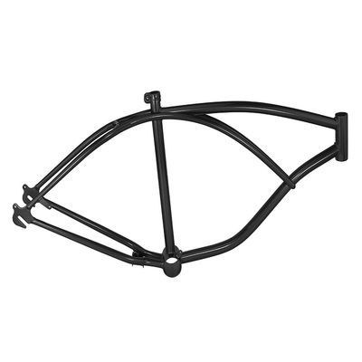 ALTALINE Bike Steel 24" Bicycle Beach Cruiser Frame (Black)