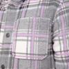 Free Country Girls' Chill Out Fleece Jacket Grey Plaid S view 3