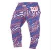 Zubaz NFL Unisex Z88 Pants for Men and Women Zebra Pattern, New York Giants, Small view 1