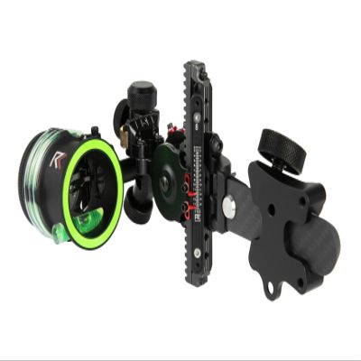 REDLINE MTN Long Range Sight, Left Handed 3 Pin Archery Sight with Wheel Slider for Quick Yardage Selection