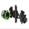 REDLINE MTN Long Range Sight, Left Handed 3 Pin Archery Sight with Wheel Slider for Quick Yardage Selection