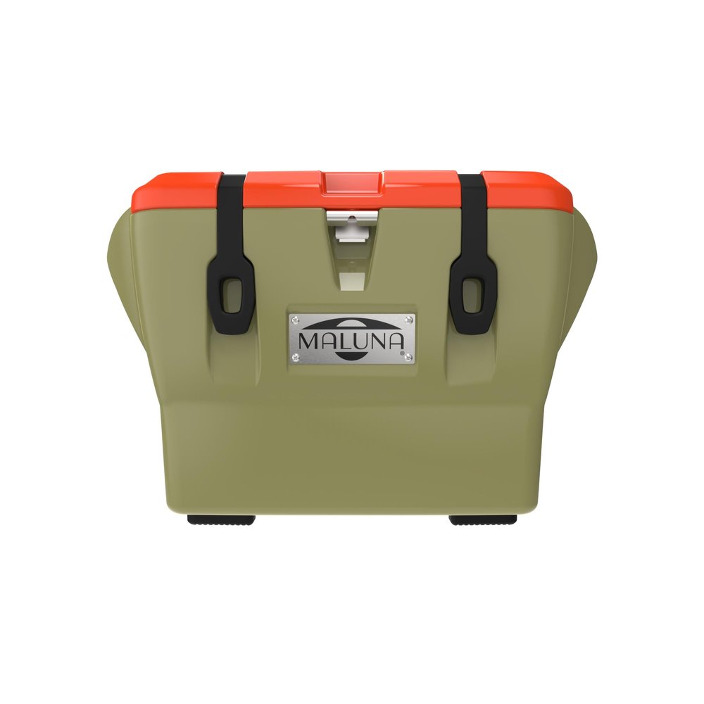 Maluna 22 Cooler Daybreak Tan/Blaze Orange | Hard Cooler | Insulated | Rotomolded | Made in USA