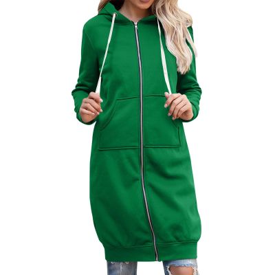 Women's Zip Up Long Hoodies Long Sleeve Drawstring Hooded Oversized Sweatshirts 2025 Fall Fleece Jackets with Pockets Black Zip Up Jacket Zip Jacket Women