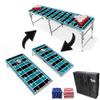 2-in-1 Cornhole Boards & Party Pong Table - Jacksonville Football Field view 1