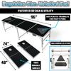 2-in-1 Cornhole Boards & Party Pong Table - Jacksonville Football Field view 3
