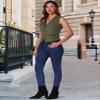 Allegra K Vintage Suit Waistcoat for Women's V Neck Faux Suede Button Down Sleeveless Jacket Vest Small Army Green view 4