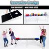 2-in-1 Cornhole Boards & Party Pong Table - Green Bay Football Field view 4