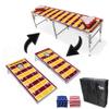 2-in-1 Cornhole Boards & Party Pong Table - Washington Football Field view 1