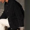 Dawery Vintage Quilted Padded Coats Women Casual O-neck Single Breasted Long Sleeve Jackets Female Winter Loose Outwear (black,Medium) view 4