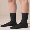 BOOPH 6 Pairs Kids Crew Socks Boys Girls Athletic Cushioned Hiking Sock Warm Soft Running Socks Black 4-7 Years view 2