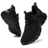 Sneakers for Women Running Tennis Walking Shoes Breathable Comfort Gym Workout Athletic Shoe All Black Size 8 view 1