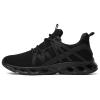 Sneakers for Women Running Tennis Walking Shoes Breathable Comfort Gym Workout Athletic Shoe All Black Size 8 view 2