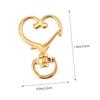 LIFKOME 30pcs Heart Keychain Ring Lanyard Keychain Accessories Zinc Alloy Key Holder Fashion and Creative view 2