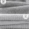 BOOPH 6 Pairs Kids Crew Socks Boys Girls Athletic Cushioned Hiking Sock Warm Soft Running Socks Black White Gray 10-14 Years view 4