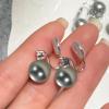Pearl Clip on Earrings for Women Silver Rhinestones Pearl Dangle Drop Earring Large Pearls Earring Non Pierced Party Jewelry Wedding Jewelry for Brides Bridesmaid Birthday Gifts for Women view 4
