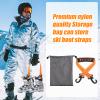 lasuroa 2pcs Ski Boot Carrier Straps with Storage Bag, Portable Ski Carrier Straps Backpack Straps Ski Shoulder Sling Ski Bag Shoulder Strap Skate Leash Roller Skate Leash Ski Accessories(Orange) view 4