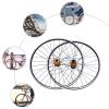 Mountain Bike Wheelset 69.9/27.5Inch, Aluminum Alloy Rim Disc Brake MTB Wheelset, Quick Release Front Rear Wheels Black Bike Wheels,Fit Cassette Bicycle Wheelset-2pcs. (Golden, 27.5Inch) view 4