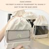 Lckaey handbags Dust Bags for Purse and shoes-grade suede velvet Clear tote bag dust Storage Bags 3 Pack Y100beige-L view 3