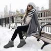 Alicegana Winter Snow Boots for Women: Comfortable Warm Fur Lined Anti Slip Winter Shoes Waterproof Slip On Walking Outdoor Ankle Booties view 3