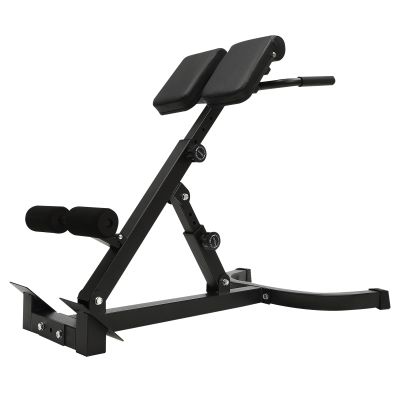 kitneed Roman Chair Back Extension Machine Foldable Angle Height Adjustable Sit up Exercise Multi-Functional Hyperextension Bench Workout Equipment Ab Extender Heavy-Duty for Home Gym Fitness