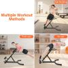 kitneed Roman Chair Back Extension Machine Foldable Angle Height Adjustable Sit up Exercise Multi-Functional Hyperextension Bench Workout Equipment Ab Extender Heavy-Duty for Home Gym Fitness view 3