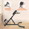 kitneed Roman Chair Back Extension Machine Foldable Angle Height Adjustable Sit up Exercise Multi-Functional Hyperextension Bench Workout Equipment Ab Extender Heavy-Duty for Home Gym Fitness view 4