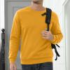 2024 Men's Sherpa Lined Sweatshirts Fleece Pullover Tops winter Thicken Warm Crewneck Long Sleeve Underwear biggest discount view 2