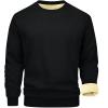 2024 Men's Sherpa Lined Store Clearance Sweatshirts Fleece Pullover Tops winter Thicken Warm Crewneck Long Sleeve Underwear christams gifts basics view 2