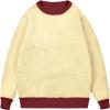2024 Men's Sherpa Lined Sweatshirts Fleece Pullover Tops winter Thicken Warm Crewneck Long Sleeve Underwear black crewneck sweatshirt view 4