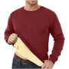 2024 Men's Sherpa Lined Sweatshirts Fleece Pullover Tops christams gifts winter Thicken Warm Crewneck for today on Long Sleeve Underwear view 1