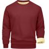 2024 Men's Sherpa Lined Sweatshirts Fleece Pullover Tops christams gifts winter Thicken Warm Crewneck for today on Long Sleeve Underwear view 3