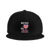 My Heart My Country My United Kingdom Snapback Hat for Men Women Baseball Cap Trucker Flat Bill Hats Dad Caps Black view 2