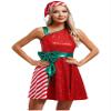 Lorilida Womens Christmas Mrs Santa Dress with Santa Hat Adult Sleeveless Sequins Dance Dress Costume Red 3X-Large view 1