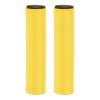 HARFINGTON Bike Handlebar Grips 0.6" Model Comfortable Non-Slip Grips Silicone Foam Enhanced Grip Shock-Absorption BMX Grips for Mountain Bikes and Scooters, Yellow view 1