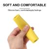 HARFINGTON Bike Handlebar Grips 0.6" Model Comfortable Non-Slip Grips Silicone Foam Enhanced Grip Shock-Absorption BMX Grips for Mountain Bikes and Scooters, Yellow view 4