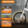 Eleeferri Foldable Bike, 20 Folding Bike for Adults, Portable Commute Bike with 7 Speed Gear with Dual Disc Brakes Bicycles Light-Weight Bike Suitable for Men Riding, Women Riding view 2