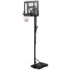 Portable Basketball Stand, Outdoor Basketball Stand, 7.7-10 Ft Height Adjustable Basketball Stand with 43 Inch Shatterproof Backboard, Wheels and Fillable Base for Teens, Youth and Adults view 1