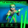 Lewtemi 100 Pack Glow 6 Inch Green Sticks Bulk, Glow in the Dark Party Supplies Birthday and Holidays view 4