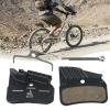 Bike Disc Brake Pads, Mountain Bike Cooling Disc Brake With Semi Metal Resin Brake Pads NO3A NO4C DO2S DO3S For BR-M9120, BR-M8120, BR-M7120