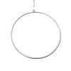Mlonausz 85cm Aerial Lyra Hoop - Single Point Gymnastic Equipment for Yoga, Dancing, and Circus Performances, Silver view 1