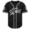 The Sandlot Benny The Jet Rodriguez Michael Squints Palledorous Alan Yeah-Yeah McClennan Bel Air 3D Print Baseball Jersey (XX-Large, 30-Black) view 2