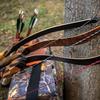 Deerseeker Flemish D97 Bow String Handmade Twist Bowstring 16 Strands 54-70in Fast Flight for Traditional Longbow Recurve Bow Replacement Archery Accessories (Brown+Black, AMO 68"(Actual Length 64")) view 2