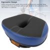 Seat Wide Saddle Replacement, Thickened Hollow Breathable Shock Absorbing City Mountain Seat Cushion for Men Women (Blue view 2