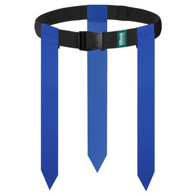 Hilhook Flag Football Belts, 7 Players Adjustable Flag Football Flags Sets for Youth, Kids and Adults Sport Team Building and Competition Training (Blue)
