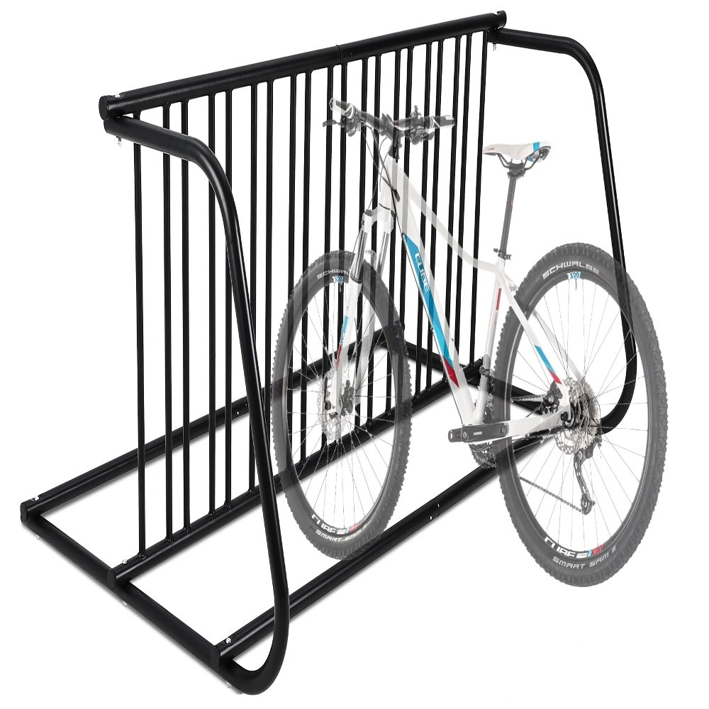 Commercial Floor Bike Rack Stand, Grid Bike Rack Ground, 10-Bike Capacity Dual Sided Bicycle Storage Stand Floor Parking Stand for Garages, Stores, Schools & Universities Power Coated Steel