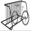 Commercial Floor Bike Rack Stand, Grid Bike Rack Ground, 10-Bike Capacity Dual Sided Bicycle Storage Stand Floor Parking Stand for Garages, Stores, Schools & Universities Power Coated Steel view 1